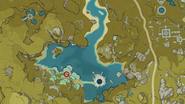 Genshin Impact Strange Rock location map