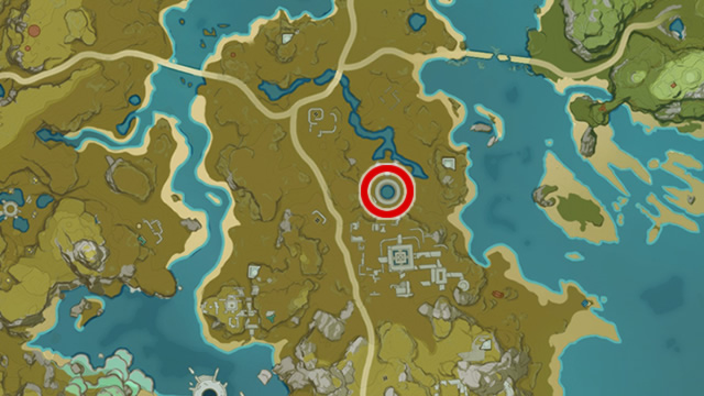 Genshin Impact - Treasure Lost Treasure Found final ruin location map