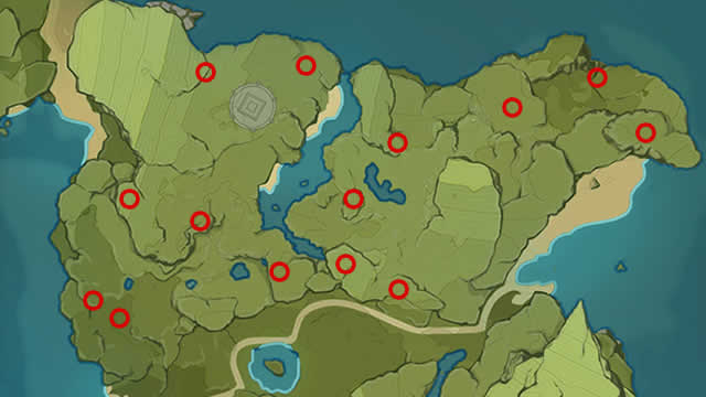 Genshin Impact Valberry locations map
