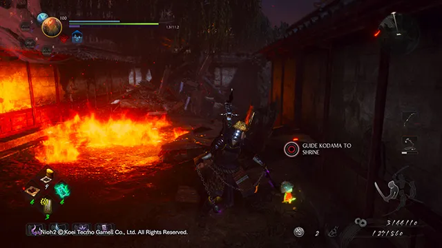 Nioh 2 Darkness in the Capital Kodama locations