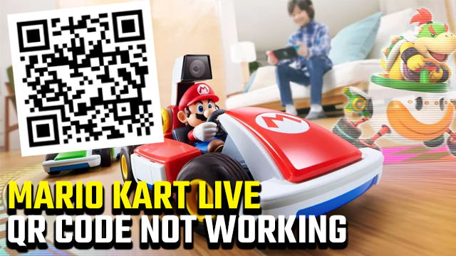 mario kart live qr code not working