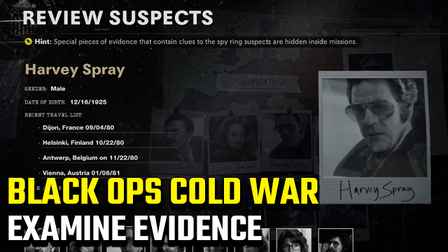 Black Ops Cold War Operation Red Circus Examine Evidence