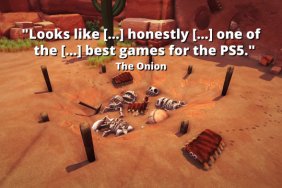 Bugsnax Launch Trailer The Onion review quote looks like shit