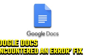 Google Docs encountered an error fix