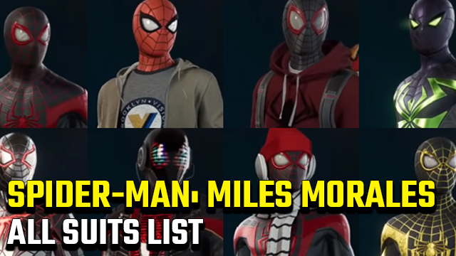 Spider-Man: Miles Morales Suits List
