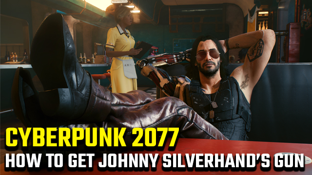 Cyberpunk 2077 Johnny Silverhand gun