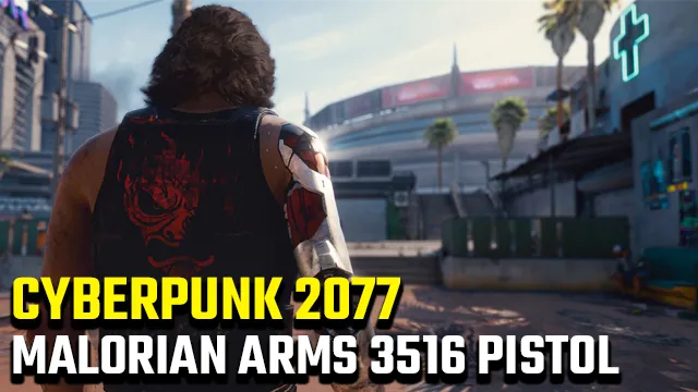 Cyberpunk 2077 Malorian Arms 3516 pistol