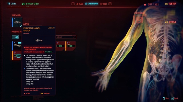Cyberpunk 2077 Projectile Launch System | How to equip and charge it ...