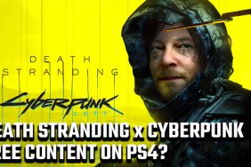 Death Stranding Cyberpunk 2077 content on PS4