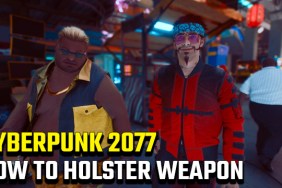 How to holster weapon in Cyberpunk 2077