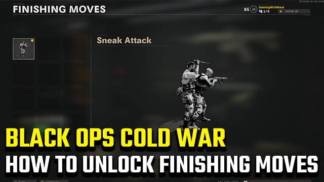 Black Ops Cold War Finishing moves