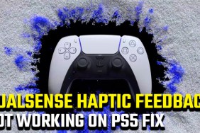 PS5 haptic feedback not working