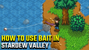 Stardew Valley How to use bait | Equip bait on fishing rod - GameRevolution