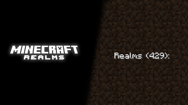 Minecraft Realms Error Code 429 Fix