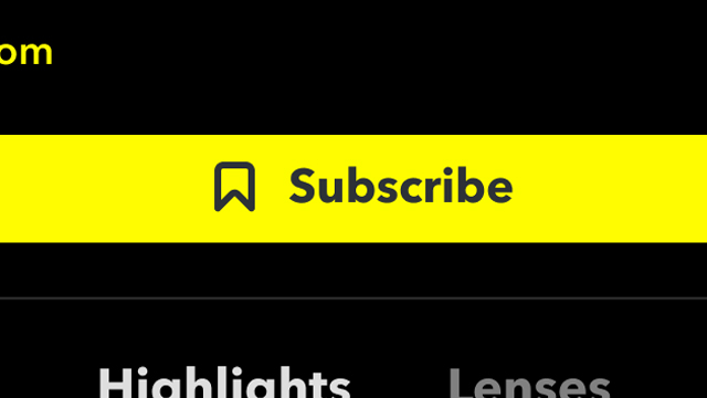 Snapchat Subscribe Button