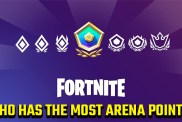 Who has the most Arena points in Fortnite?