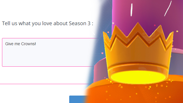 Get 5 free Fall Guys Crowns on the house by filling out this survey
