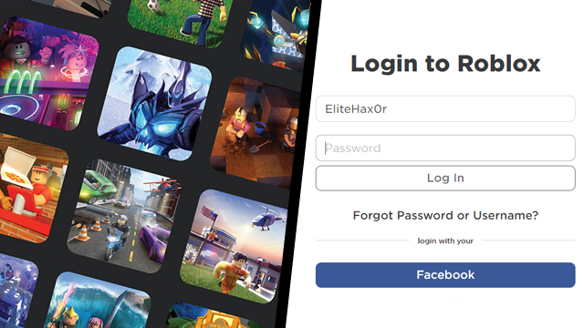 HOW TO LOG IN WITH FB IN ROBLOX 