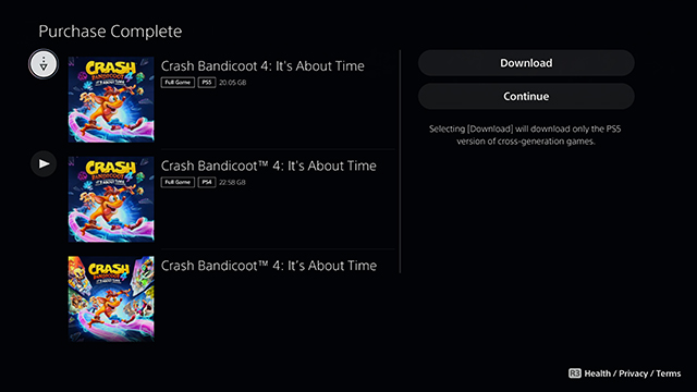 How to upgrade to the Crash 4 PS5 version
