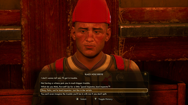 The Outer Worlds: Murder on Eridanos: How to ask a companion to be the bad inspector
