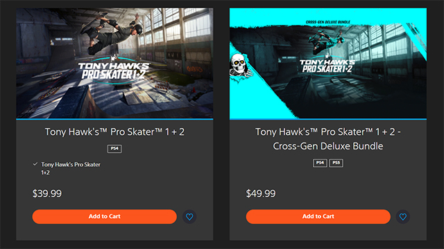 How to get the Tony Hawk's Pro Skater 1+2 PS5 upgrade