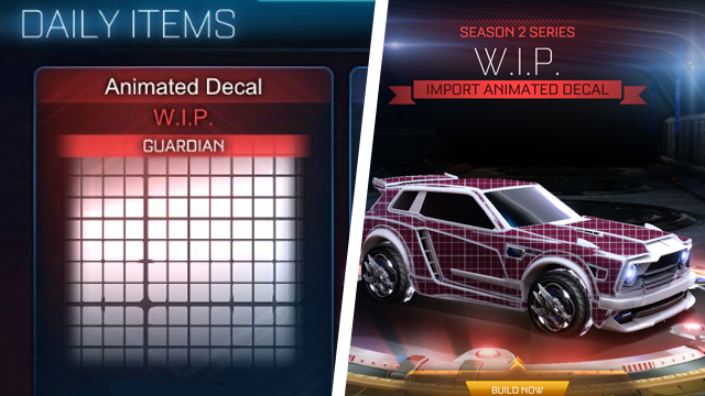 How to get the Rocket League WIP decal