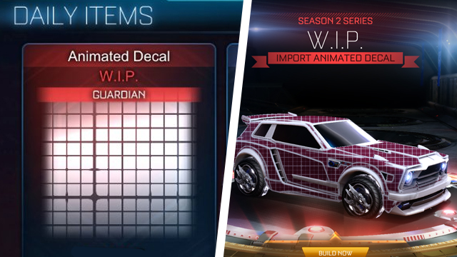 How to get the Rocket League WIP decal