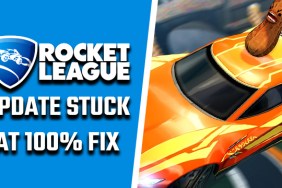 Rocket League update stuck at 100%
