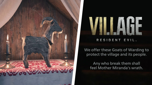 Resident Evil Village Wooden Goat destroy leave