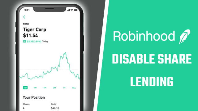 turn off Share Lending on Robinhood