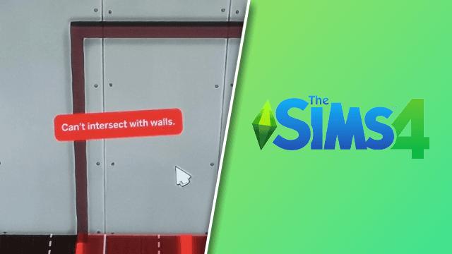 The Sims 4 Door cant intersect with wall