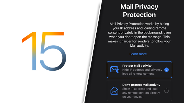 iOS 15 Mail Privacy Protection choice