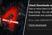 Back 4 Blood download error one or more items in bundle hasnt installed