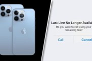 iPhone Last line no longer available