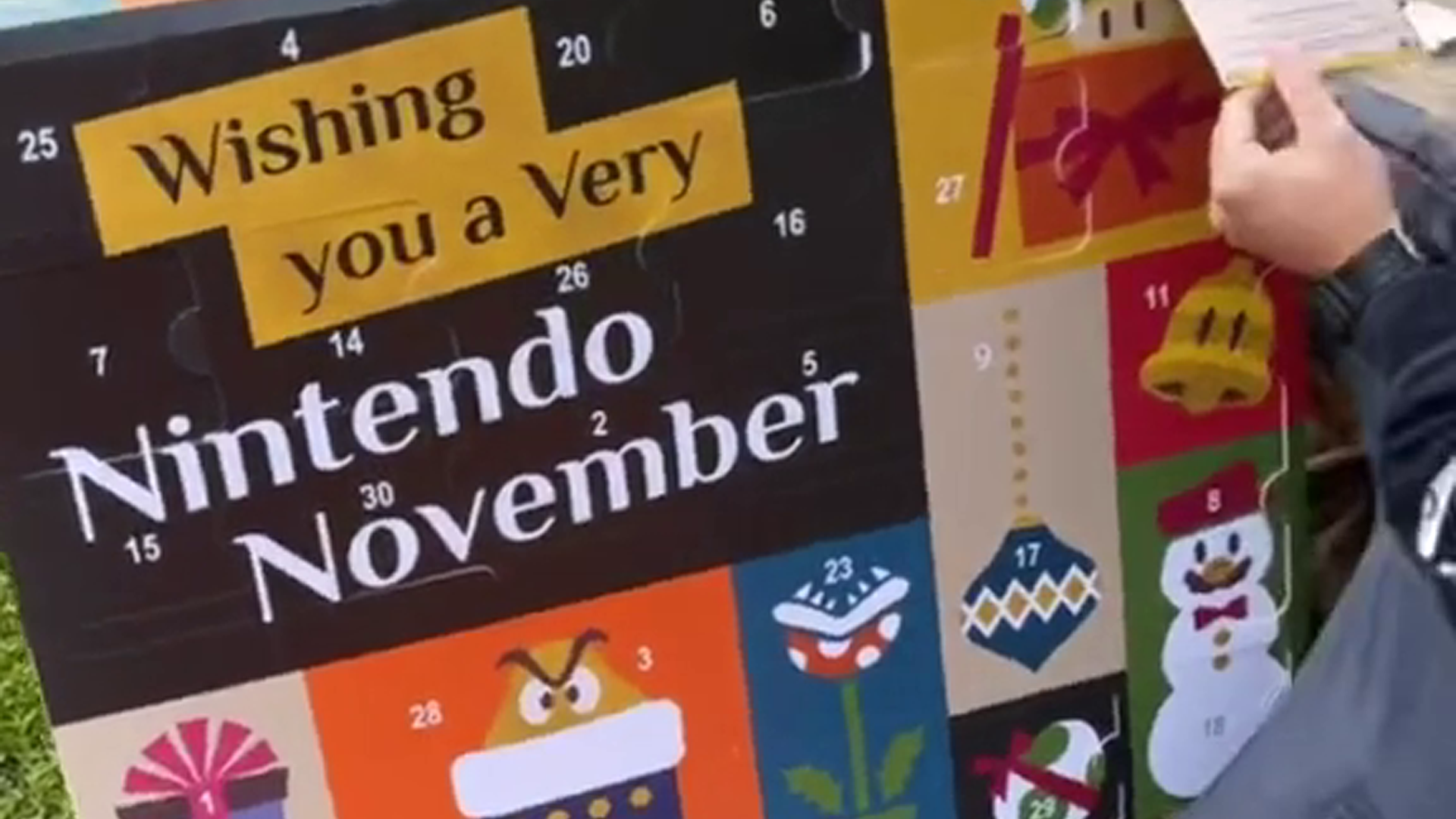 Nintendo November advent calendar being sent to influencers GameRevolution