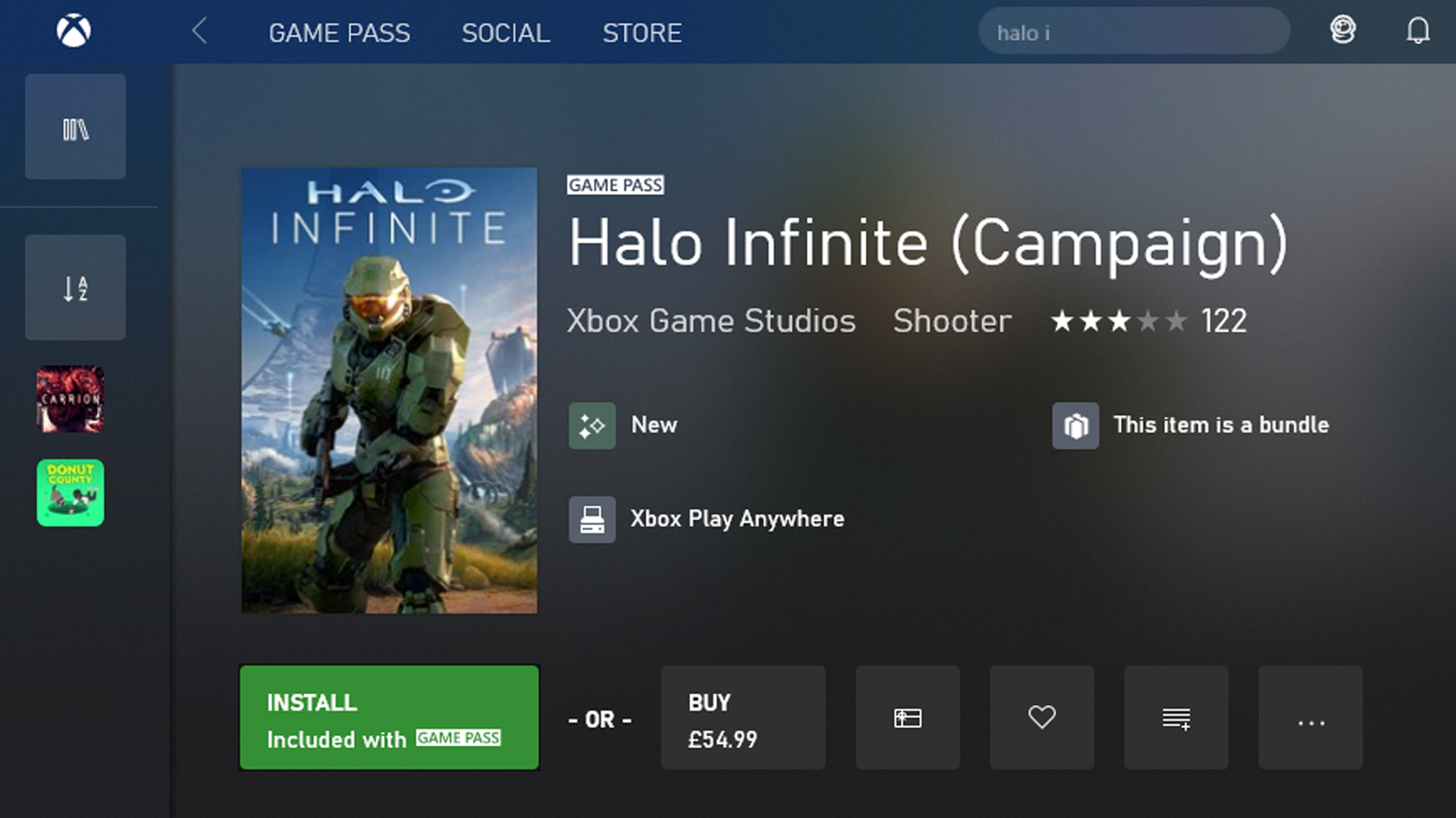 Halo Infinite: Available now with Game Pass