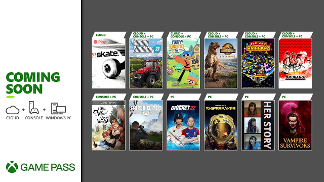 Xbox Game Pass August 2023 Wave 1 Games Announced