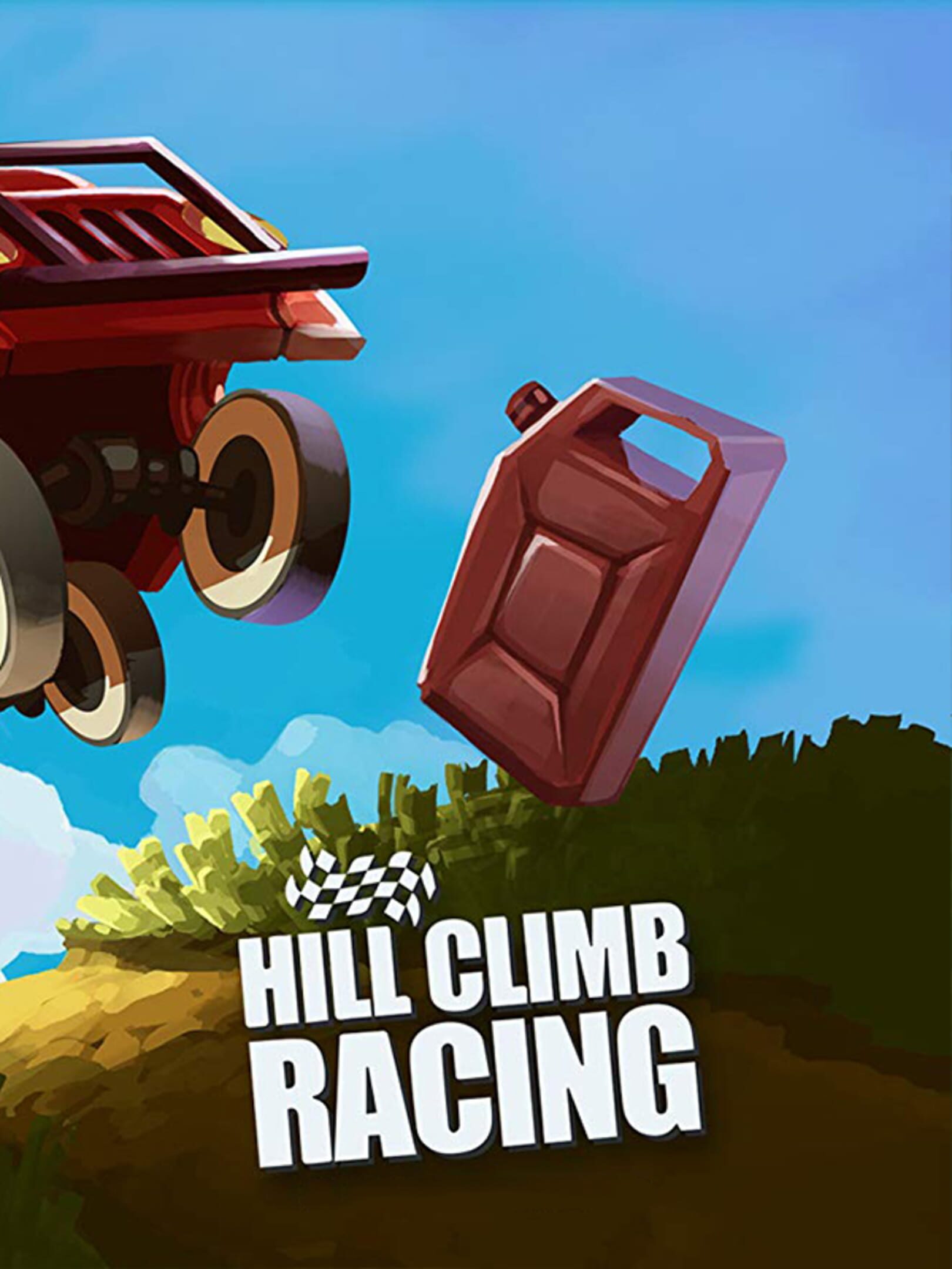 Drive over hills on the moon with physics-based game Hill Climb Racing