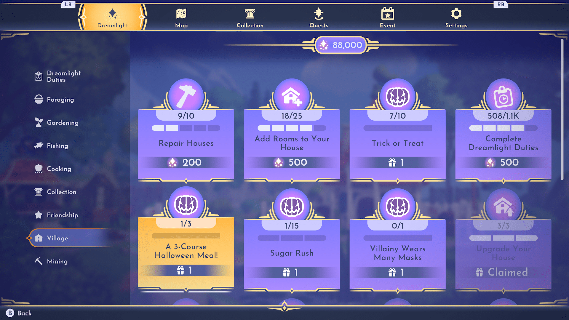 Dreamlight Valley Halloween Candies 3Course Meal Guide GameRevolution
