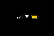 iPhone Yellow Battery Icon