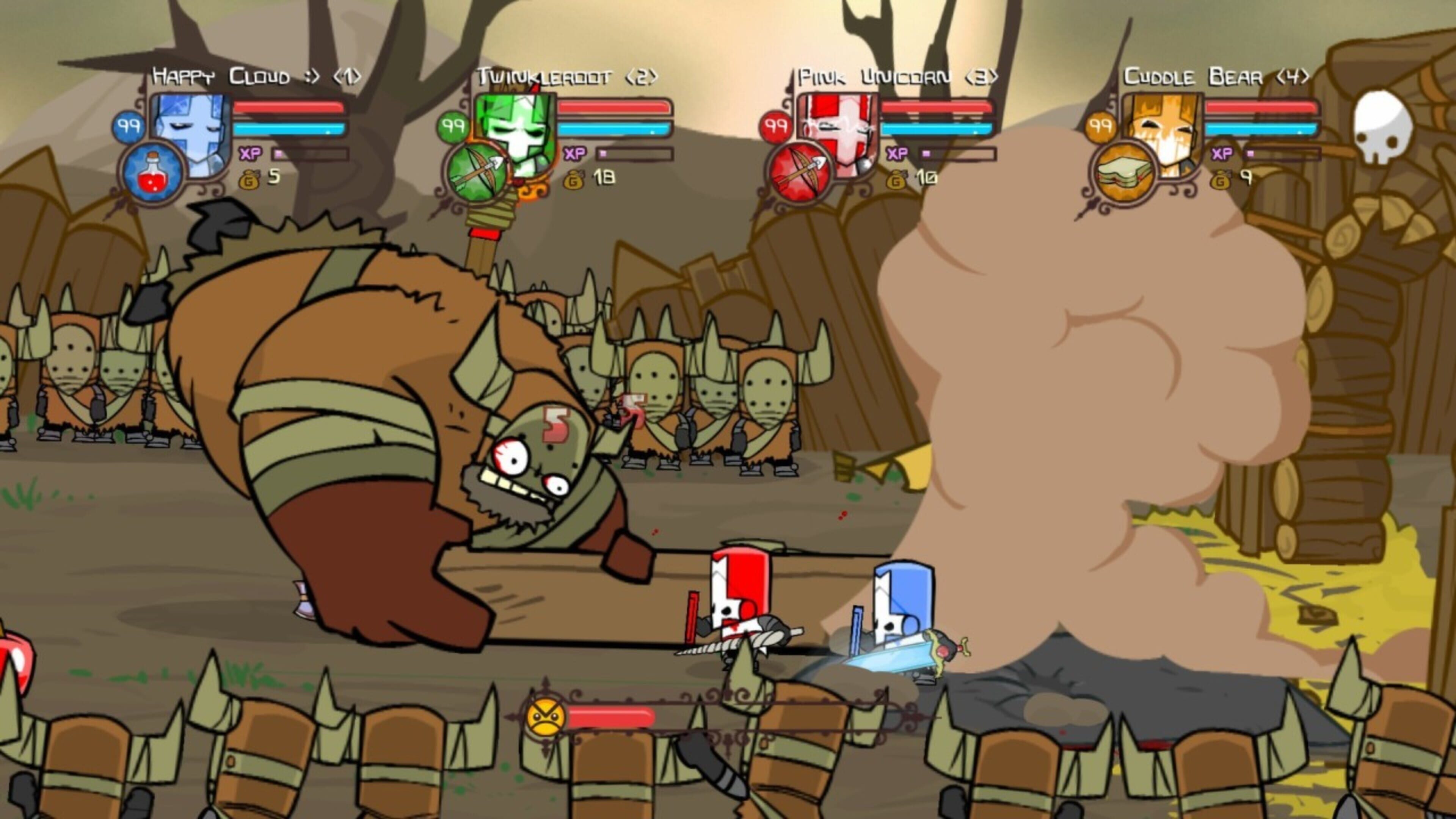 Playing Castle Crashers with the new GestureWorks Gameplay remote for  Android.