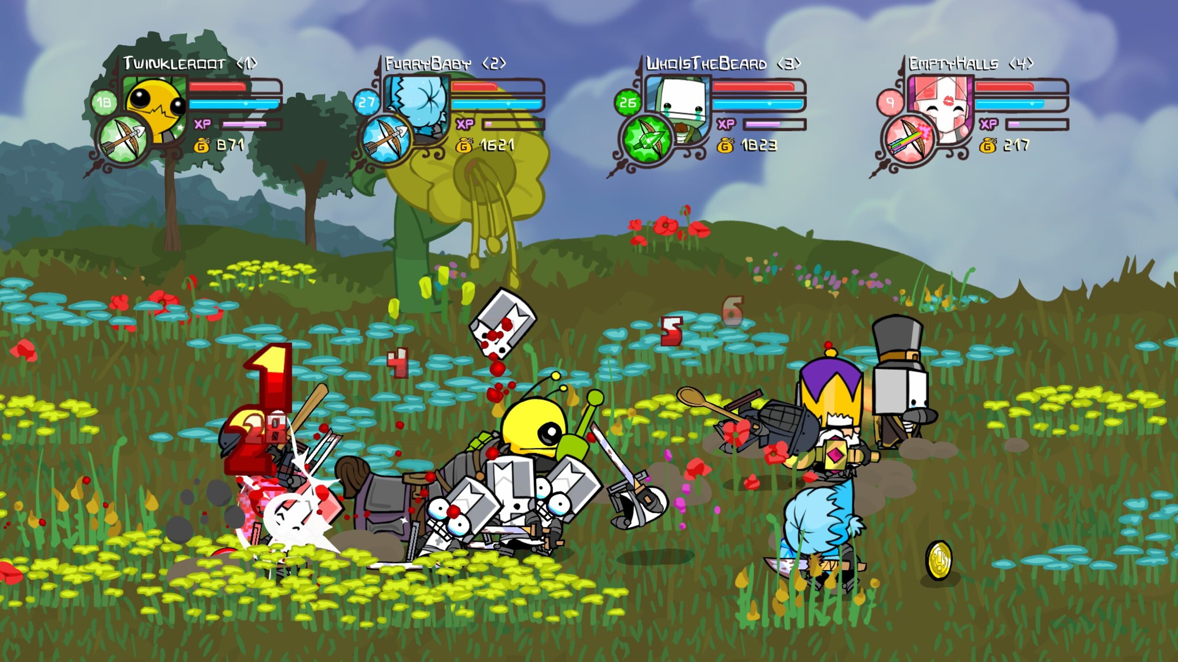 Playing Castle Crashers with the new GestureWorks Gameplay remote for  Android.