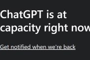 ChatGPT is at capacity right now error fix