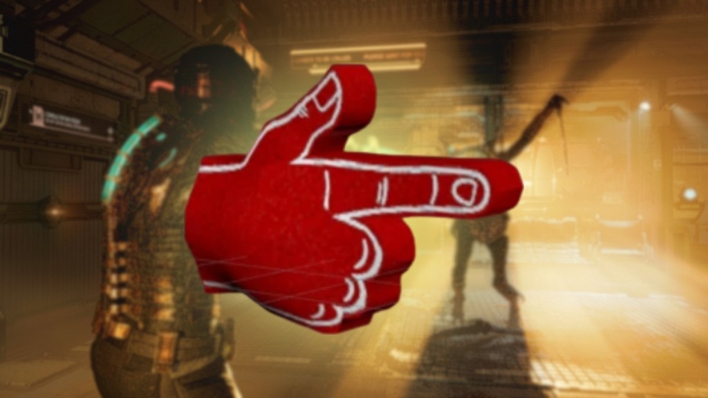 Dead Space Remake Foam Finger Weapon