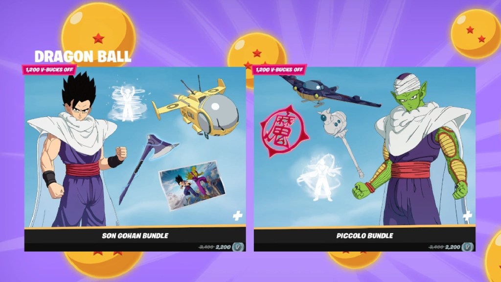 Fortnite x Dragon Ball  Todas as skins disponíveis