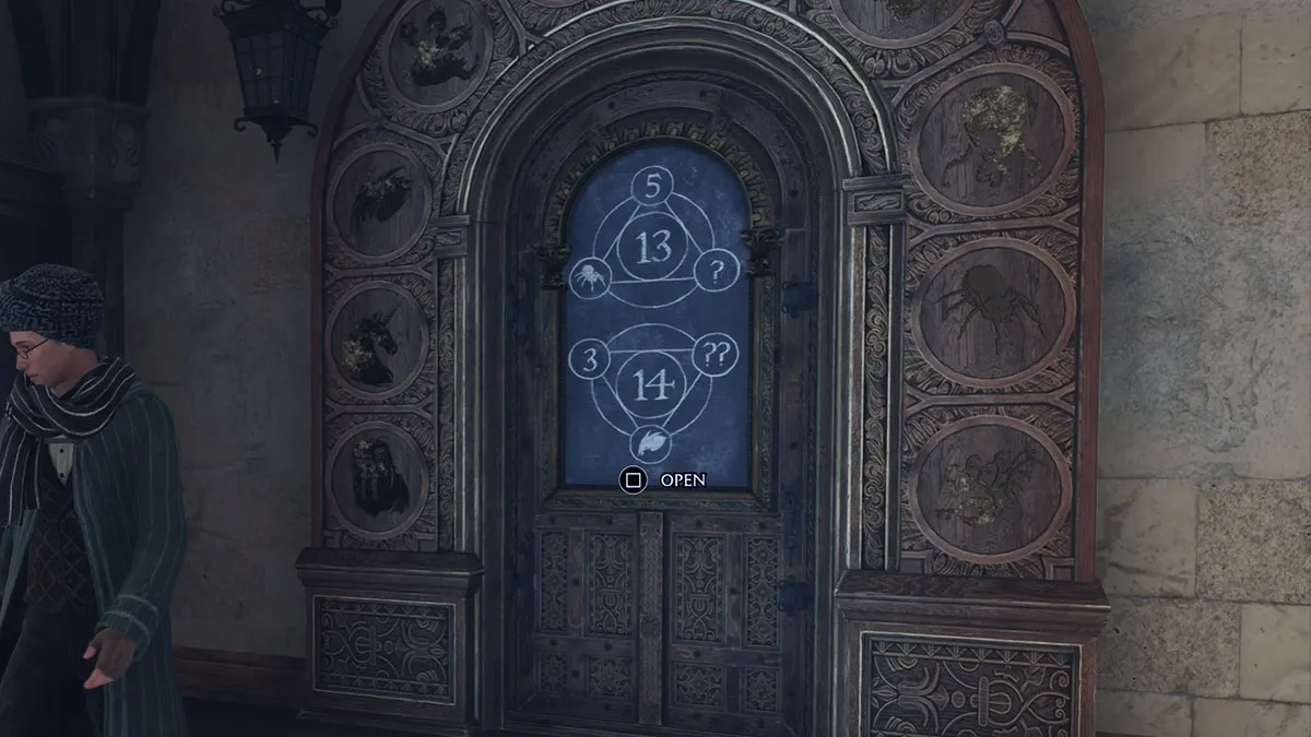 Hogwarts Door 13 21 Puzzle Hogwarts Legacy 