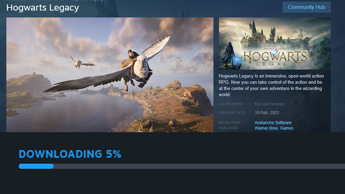 Unfortunate Hogwarts Legacy PC Steam News - No Pre-Load Available 