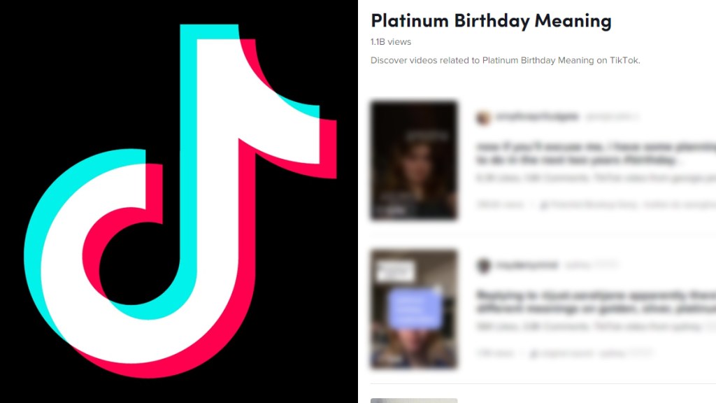 tiktok platinum birthday meaning