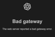 ChatGPT 'Bad Gateway Error 502' Fix