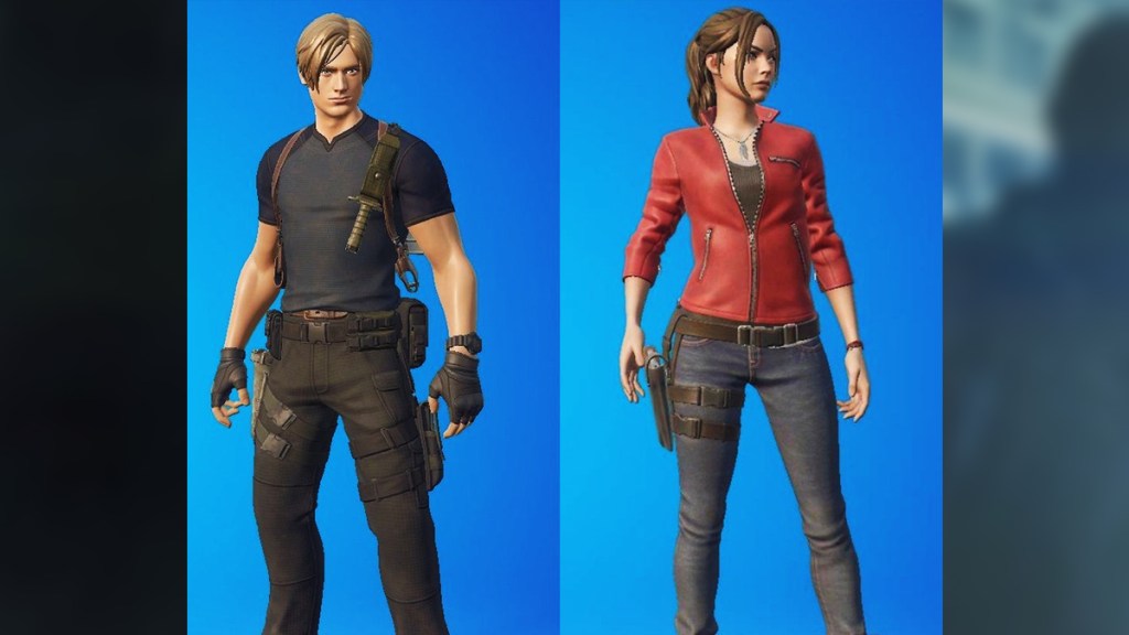 Fortnite Leon Kennedy and Claire Redfield Skins